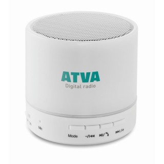 Altavoz circular publicitario con Bluetooth y LED